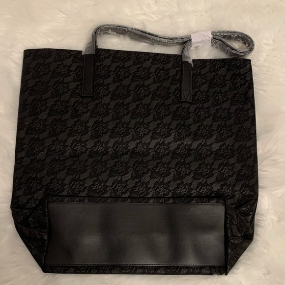 Victoria’s Secret Black Floral Lace Tote - Picture 5 of 5